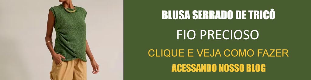 Blusa Serrado de Tricô com Fio Precioso Círculo – Receita com Molde