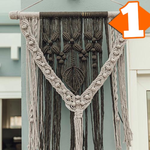 Receita Painel Bicolor Macramê