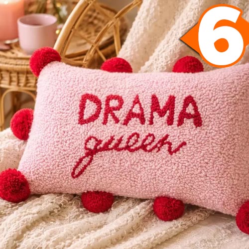 Receita Almofada Drama Queen em Punch Needle com Lã Paratapet
