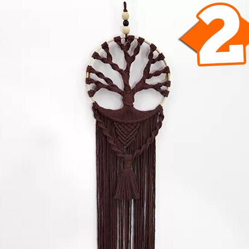 Receita Bastidor Árvore da Vida de Macramê