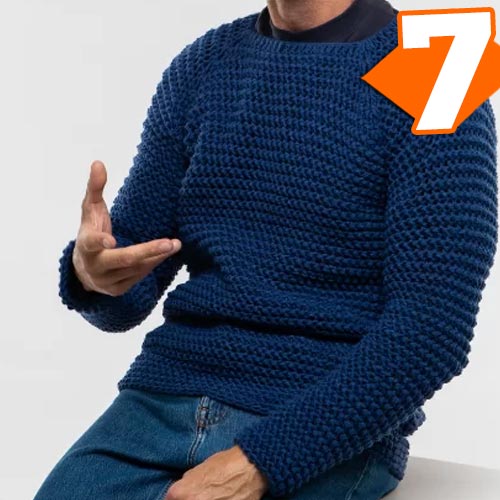 Receita Suéter Masculino Gola Quadrada de Crochê com Fio Cisne Style