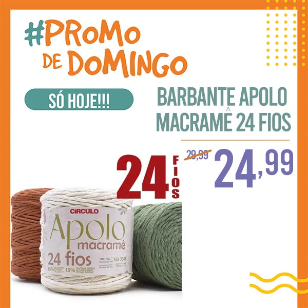 Barbante Apolo Macramê 24 Fios 800g