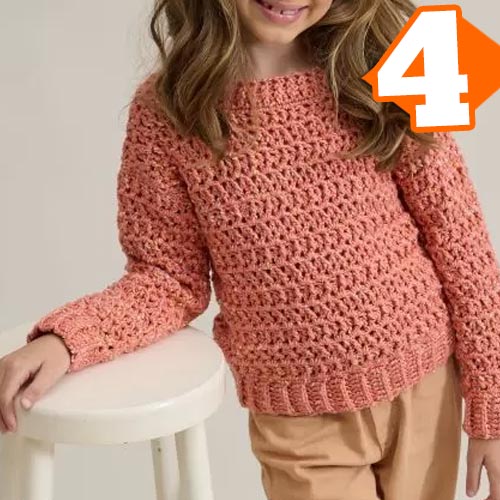Blusa Damasco de Crochê com Fio Confete Baby Círculo