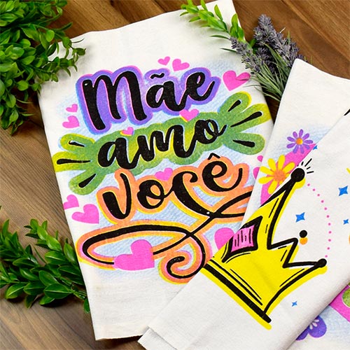 Pano de Prato Dia das Mães