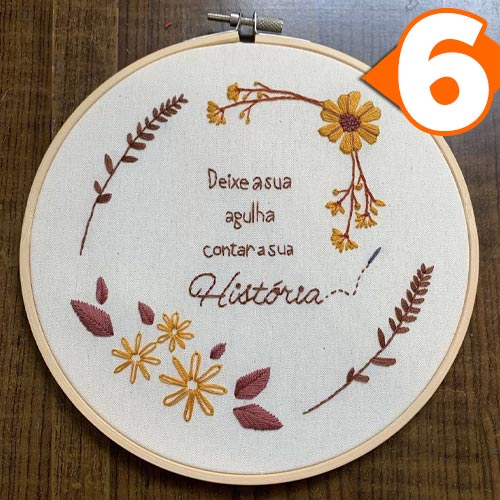 Receita Bordado  Livre com  Maxi Mouliné