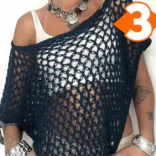 Receita Bata Boho de Crochê com  Linha Bella Fashion