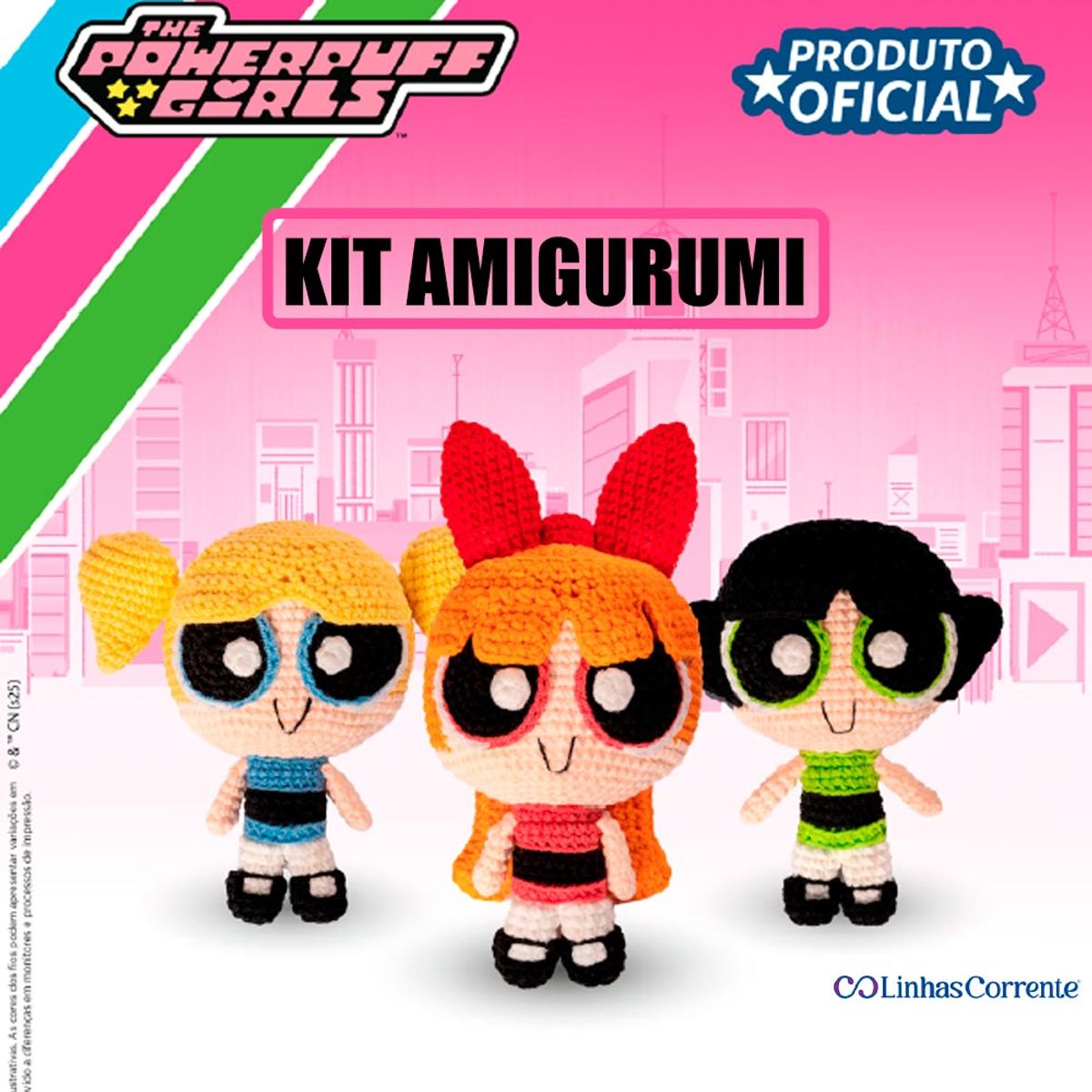 Kit Amigurumi Meninas Super Poderosas