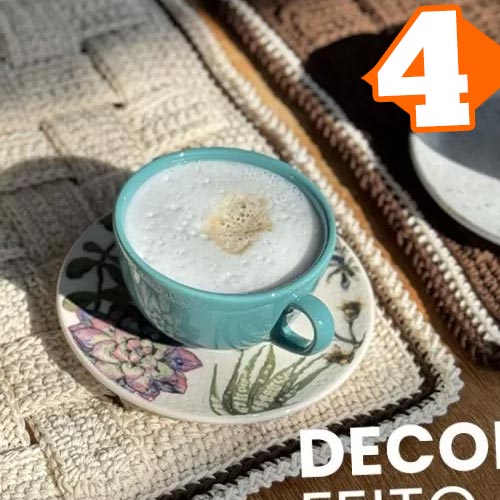 Receita Jogo Americano Entre Tramas de Crochê com a Linha Bella Arte
