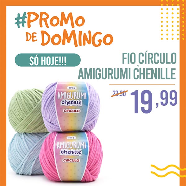 Fio Amigurumi Chenille Círculo