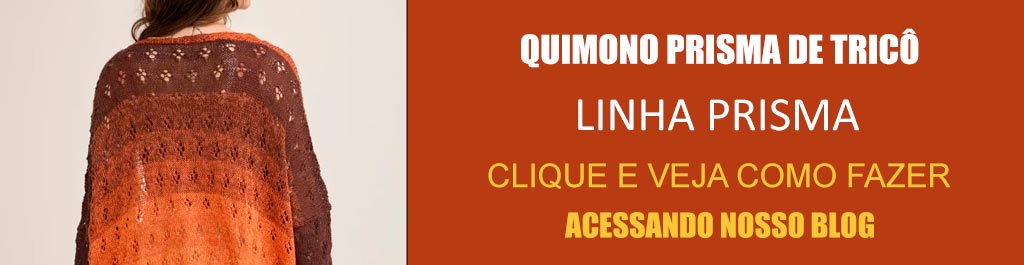 Quimono Prisma de Tricô com Linha Prisma – Receita com Gráfico