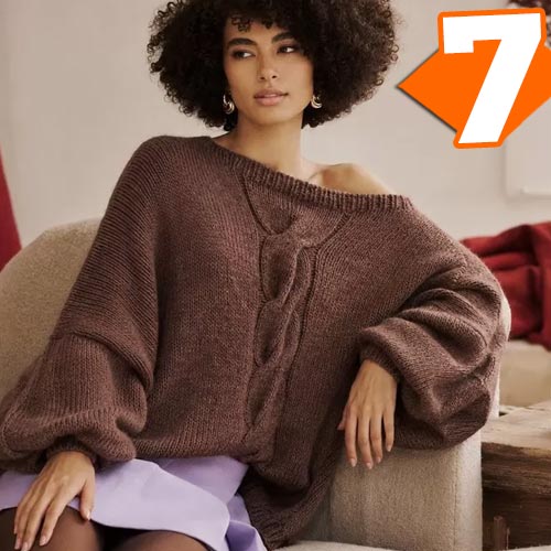Receita Este Blusão de Tricô com Trança É Puro Conforto para o Inverno