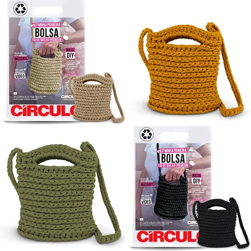 Já vem com todo o material pra fazer uma linda bolsa!