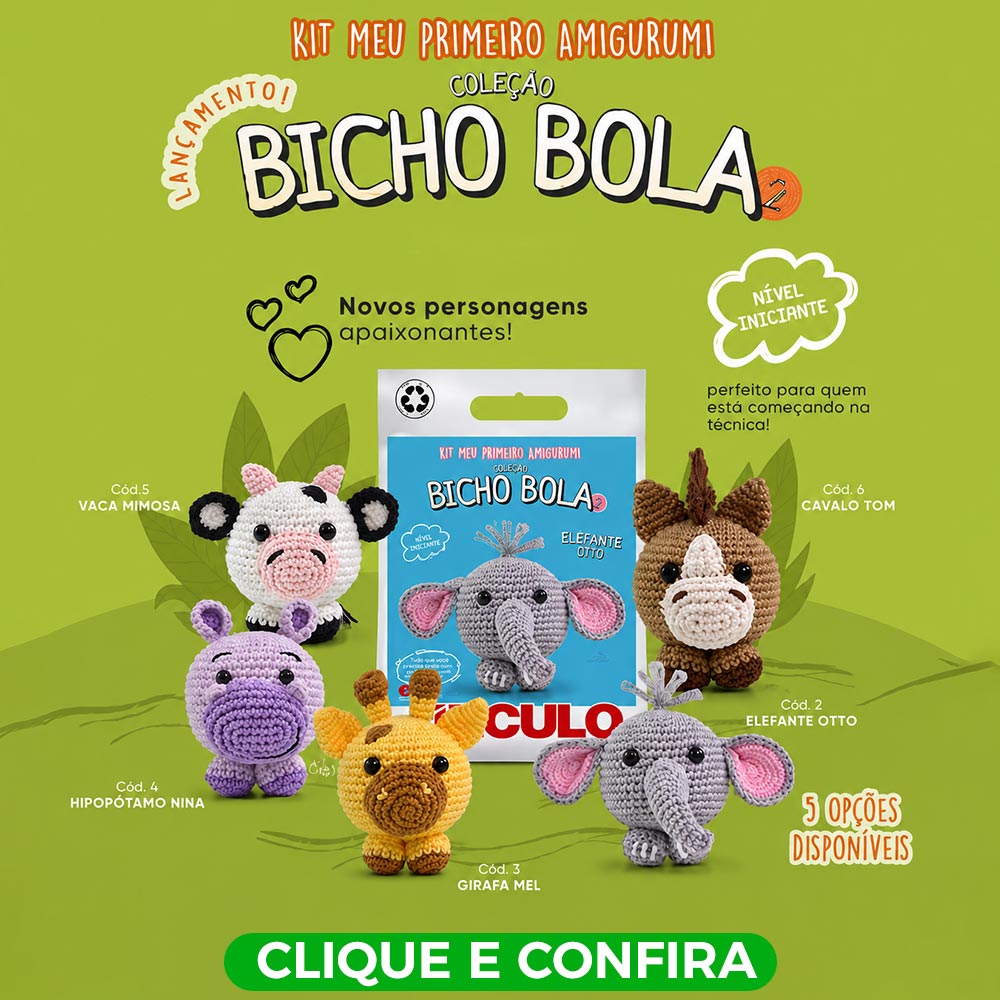 Kit Amigurumi Bicho Bola