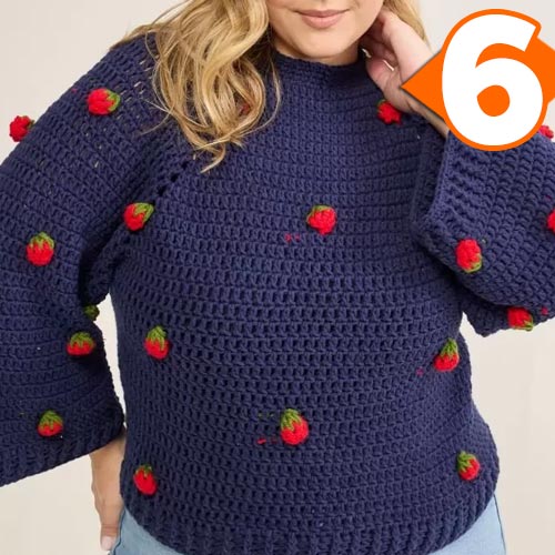 Receita Blusa Berry de Crochê com Fio Avelã