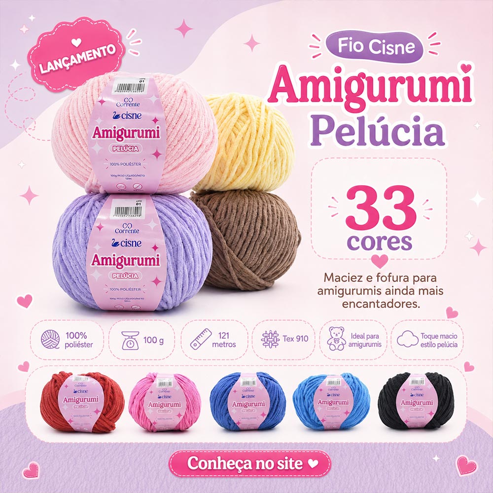 Cisne Amigurumi Pelucia