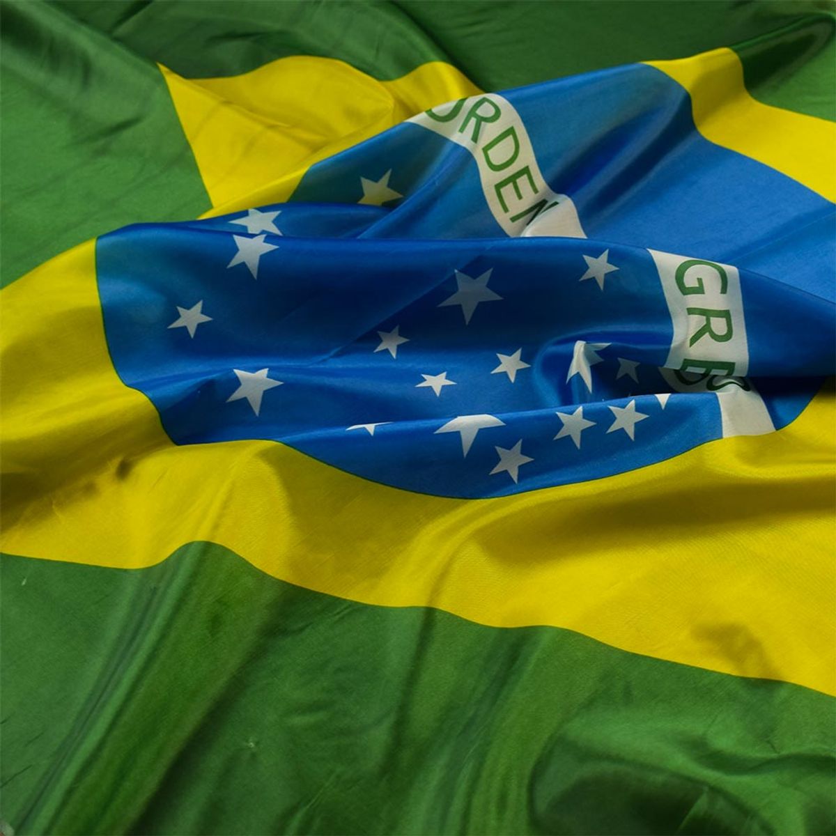 Bandeira do Brasil de Tecido
