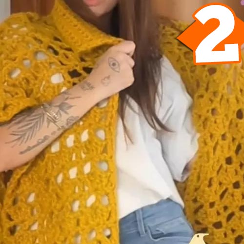 Receita Maxi Casaco de Crochê com o Fio Bromélia