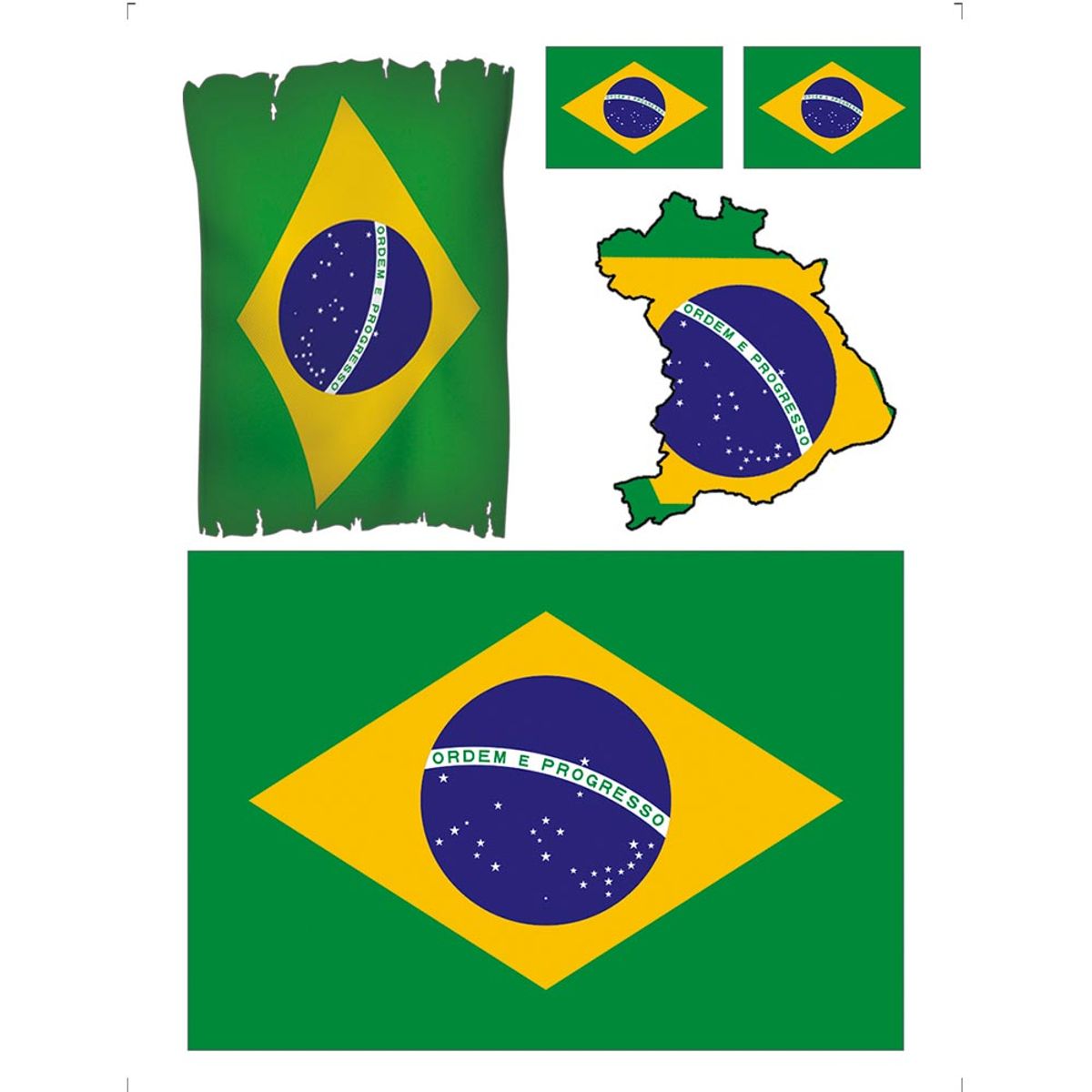 Transfer de Imagem Bandeiras do Brasil