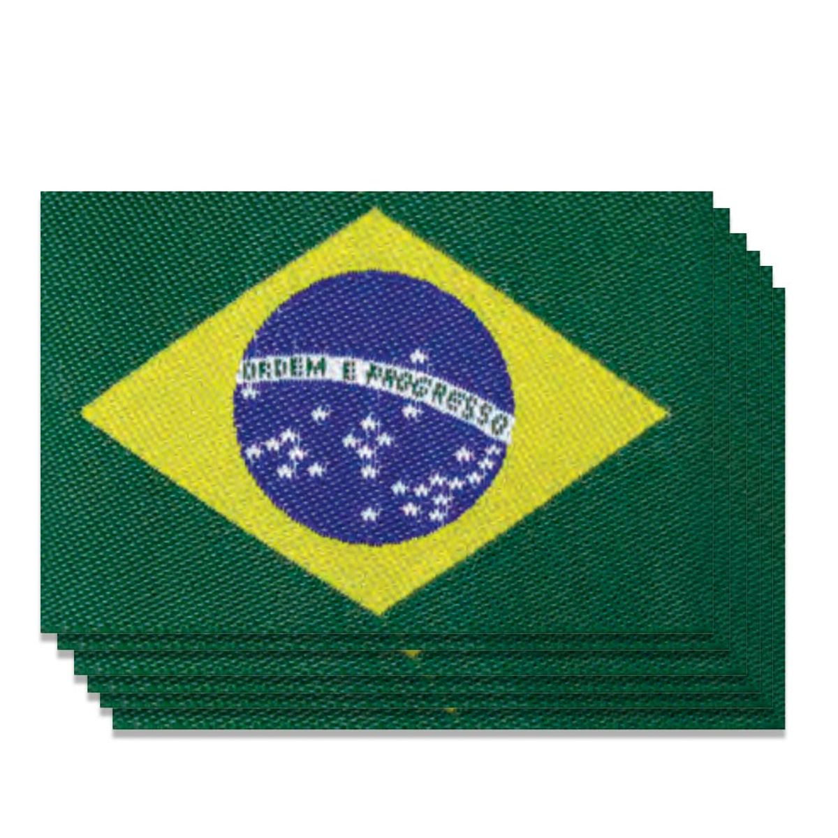 Aplicação Termocolante Bandeira do Brasil
