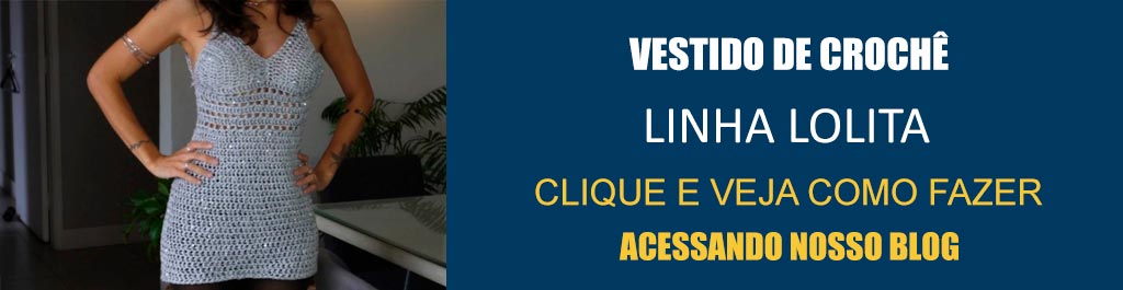 Receita Vestido de Crochê com a Linha Lolita
