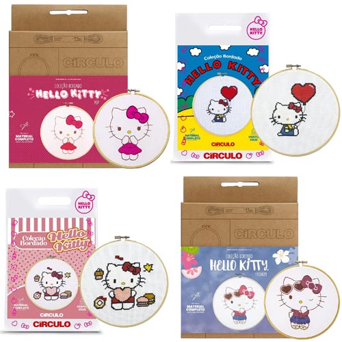 Kit Bordado Hello Kitty