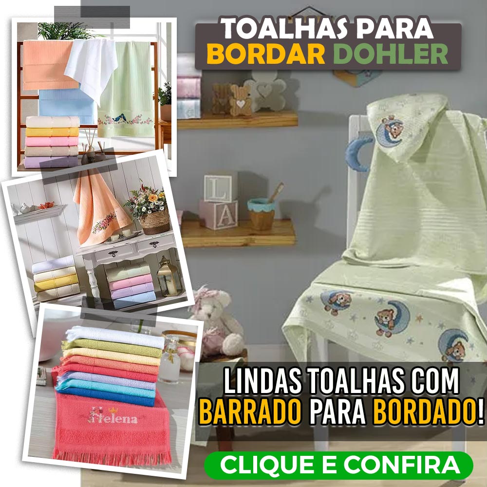 Toalhas para Bordar Dohler
