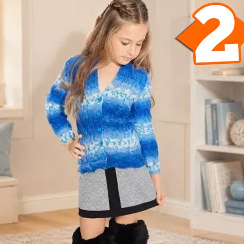 Receita Casaco Infantil de Tricô com Fio Print Baby
