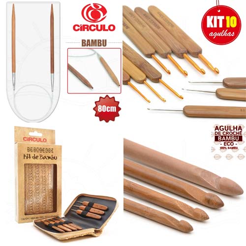 Agulhas de Bambu Círculo