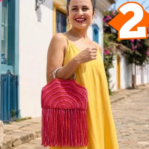 Receita Clutch Parati de Crochê com Fio Fitonê Círculo