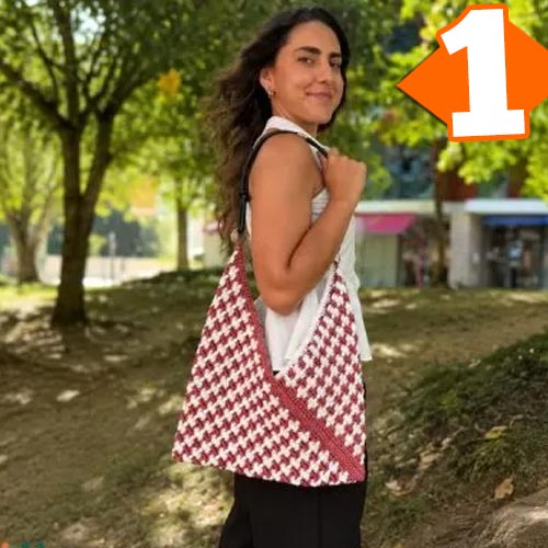 Receita Bolsa Dueto de Crochê com Fio Fitonê Círculo