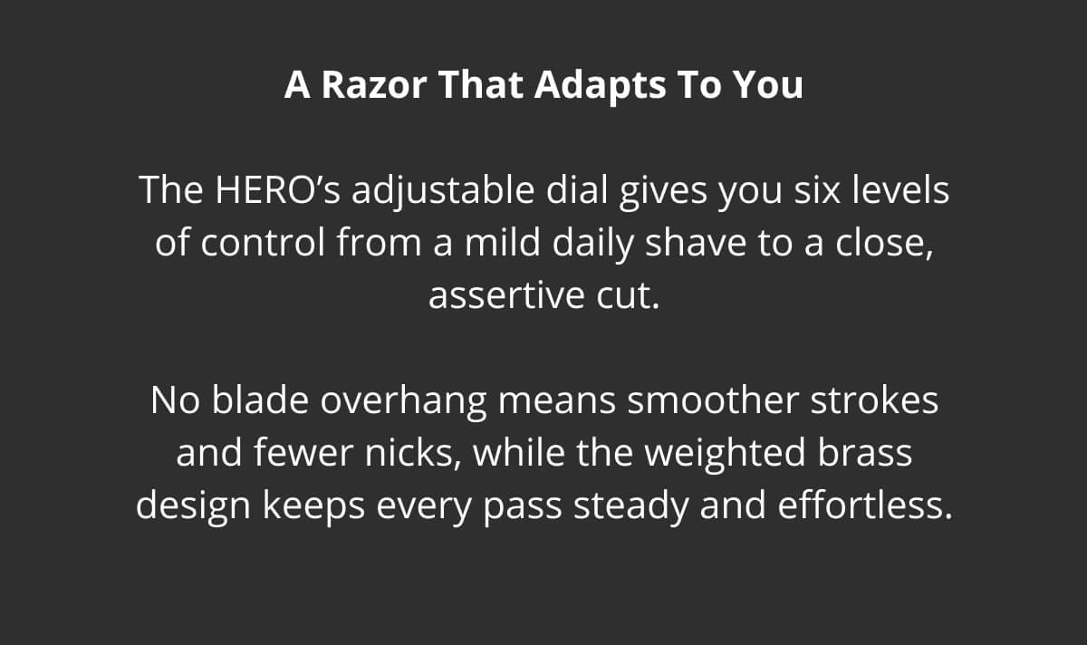 A Razor That Adapts To You