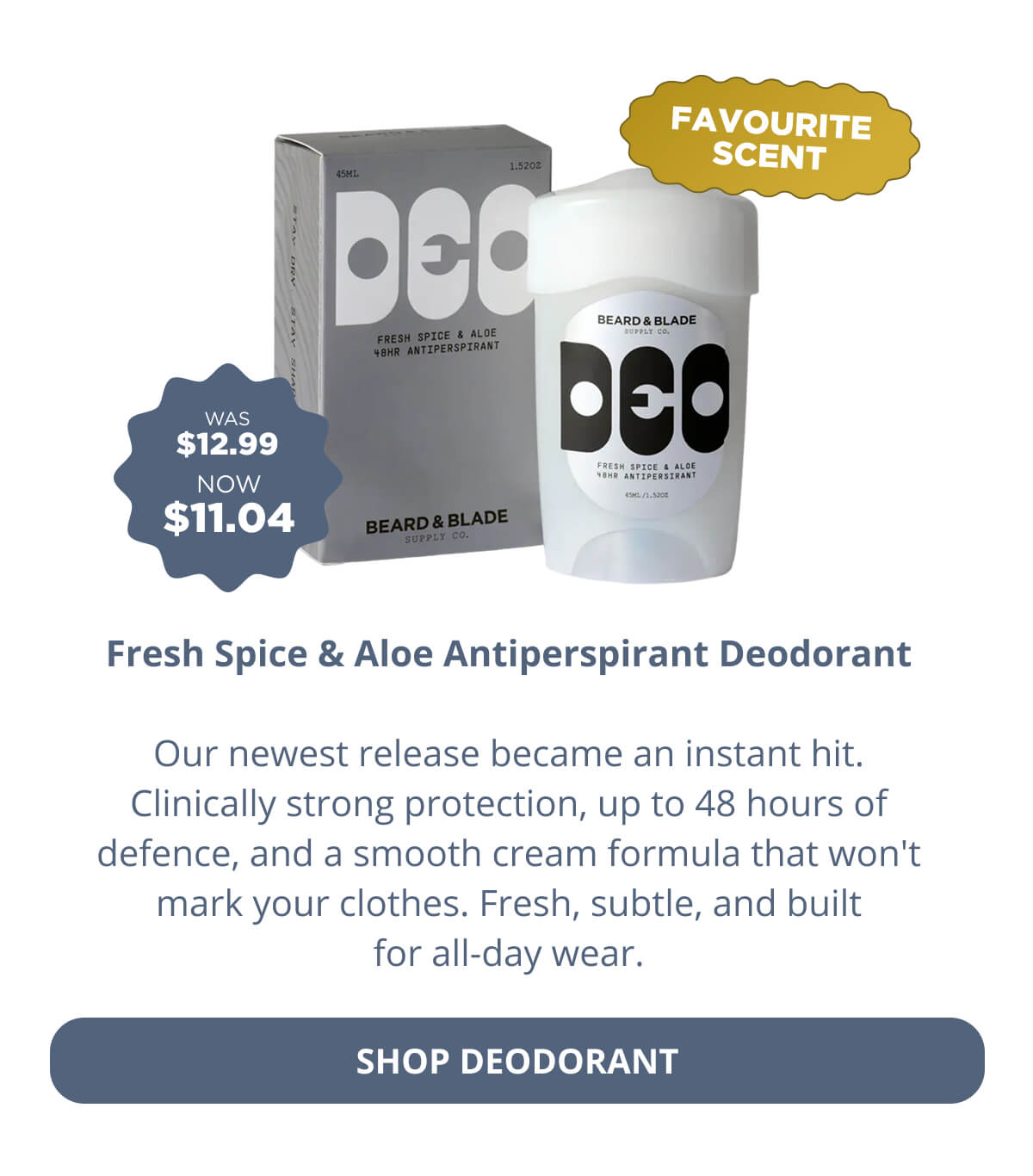 Fresh Spice & Aloe Antiperspirant Deodorant