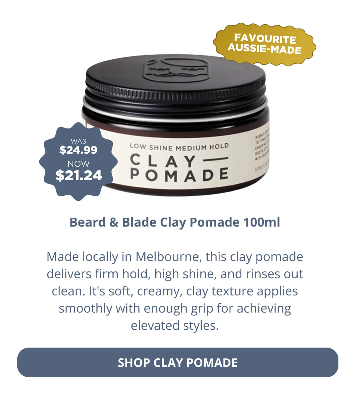 Beard & Blade Clay Pomade 100ml