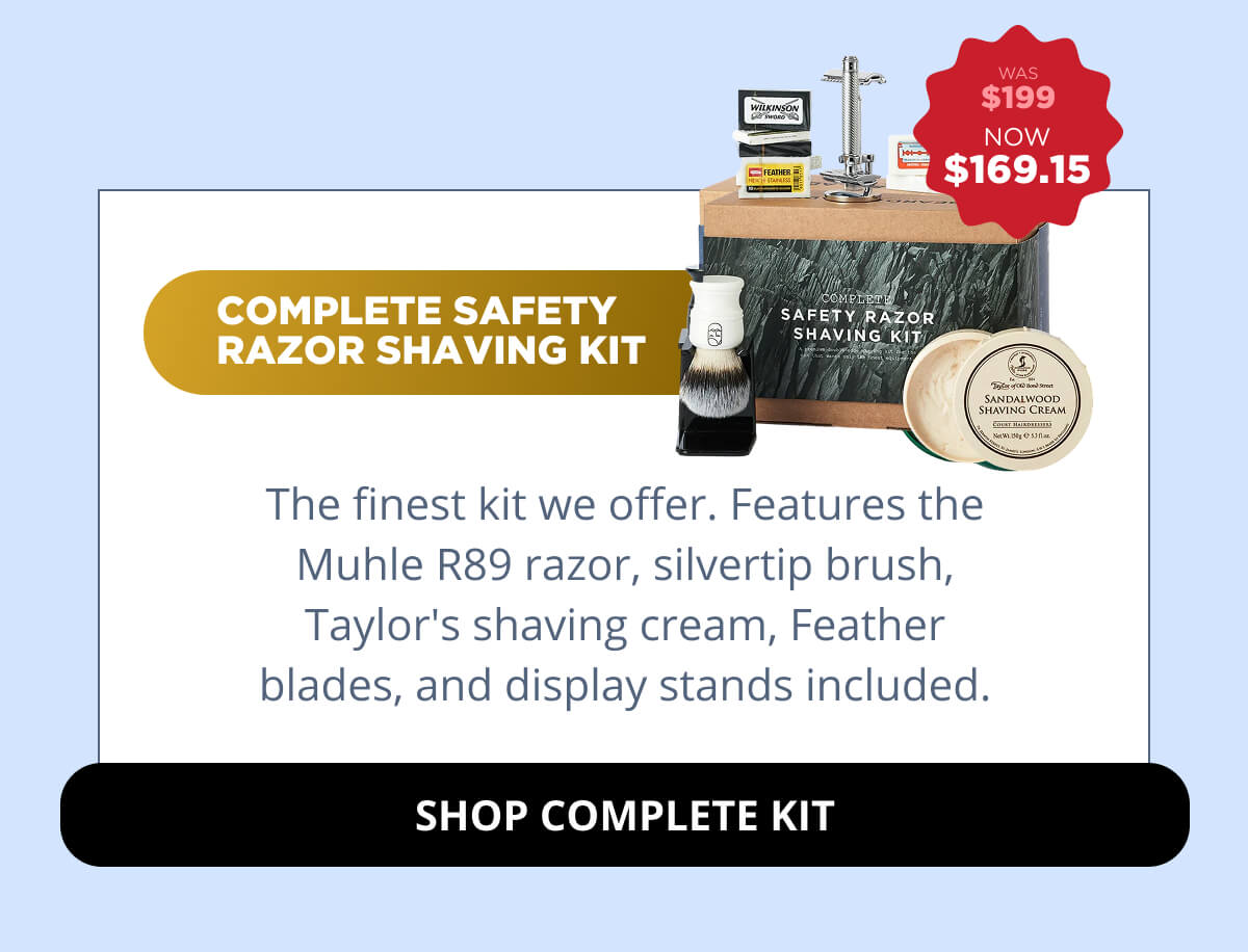 Complete Safety Razor Shaving Kit