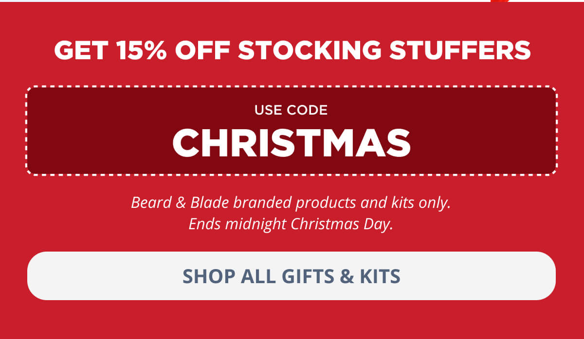 GET 15% OFF STOCKING STUFFERS