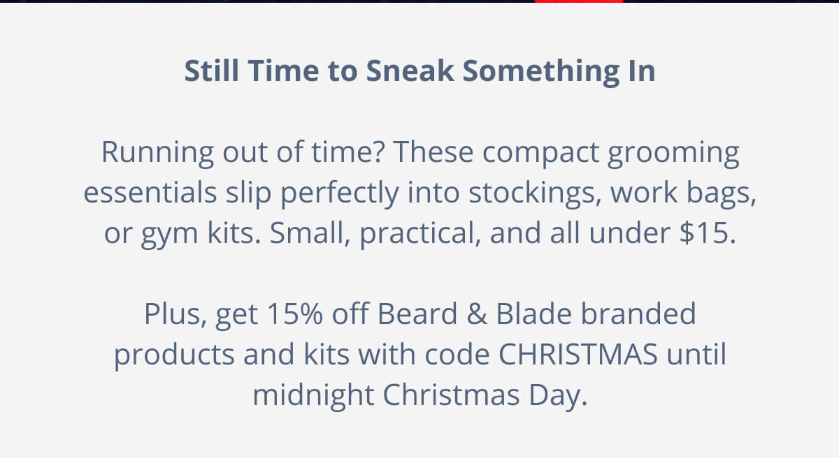 Still Time to Sneak Something In