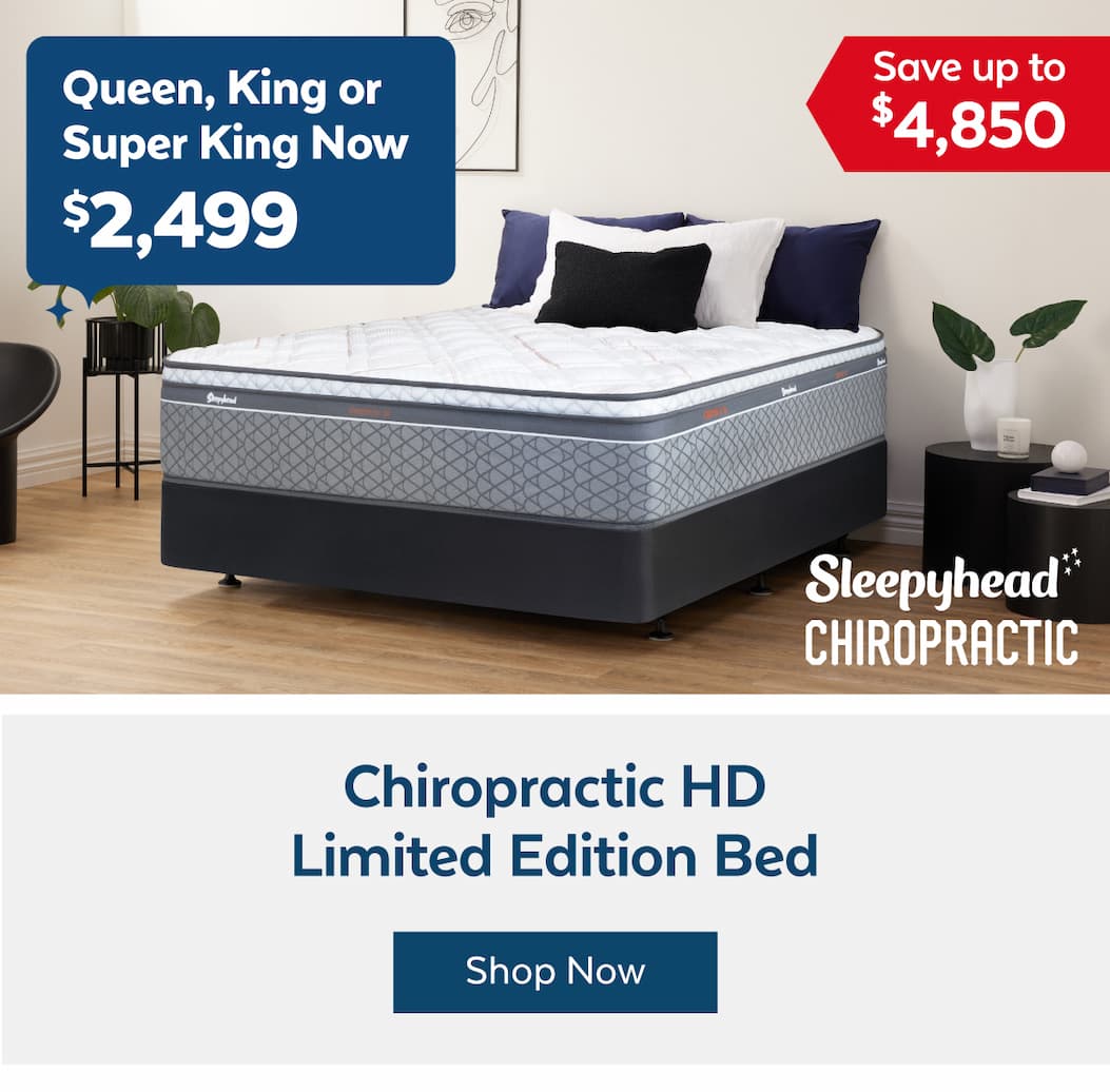 Chiro HD Limited Edition Queen, King or Super King Bed (save up to $4,850) now $2,499