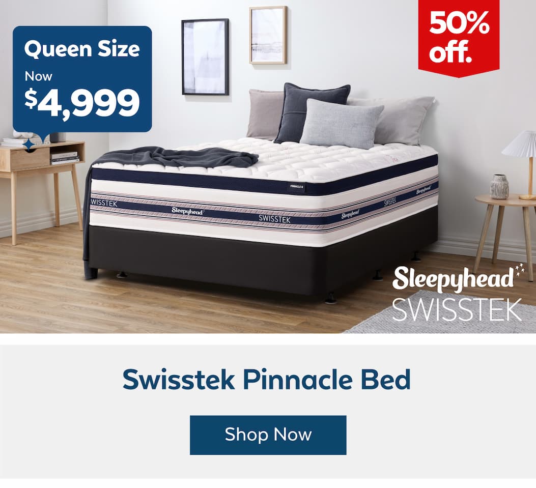 Swisstek Pinnacle Queen Bed 50% off Now $4,999