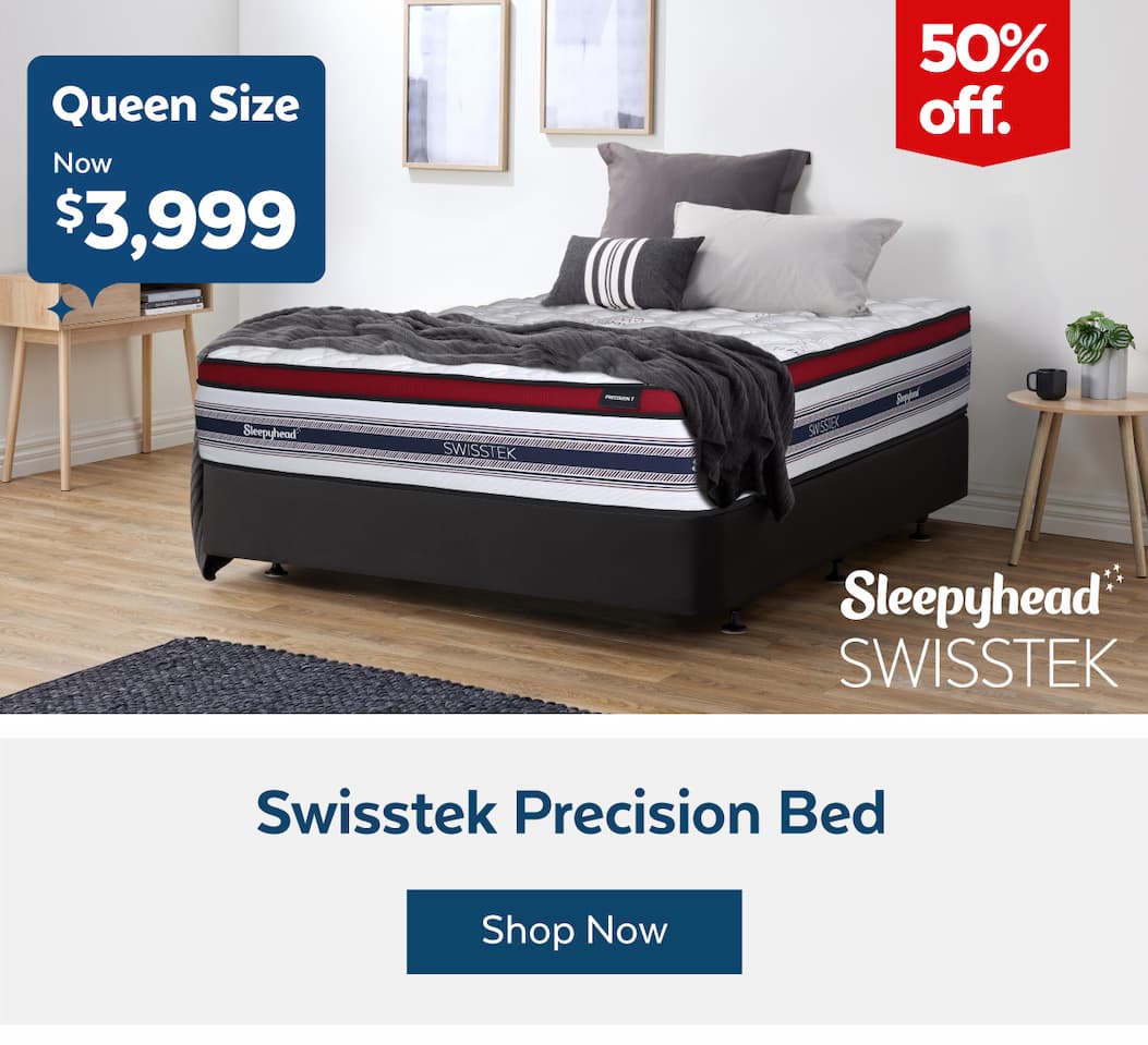 Swisstek Precision Queen Bed 50% off Now $3,999