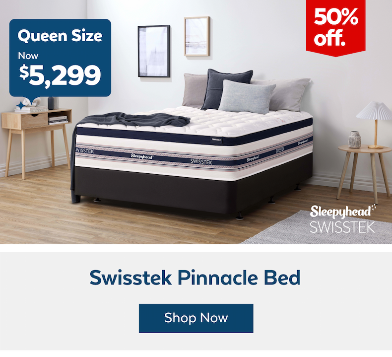 Sleepyhead Swisstek Pinnacle Bed Queen Size Now $5,299