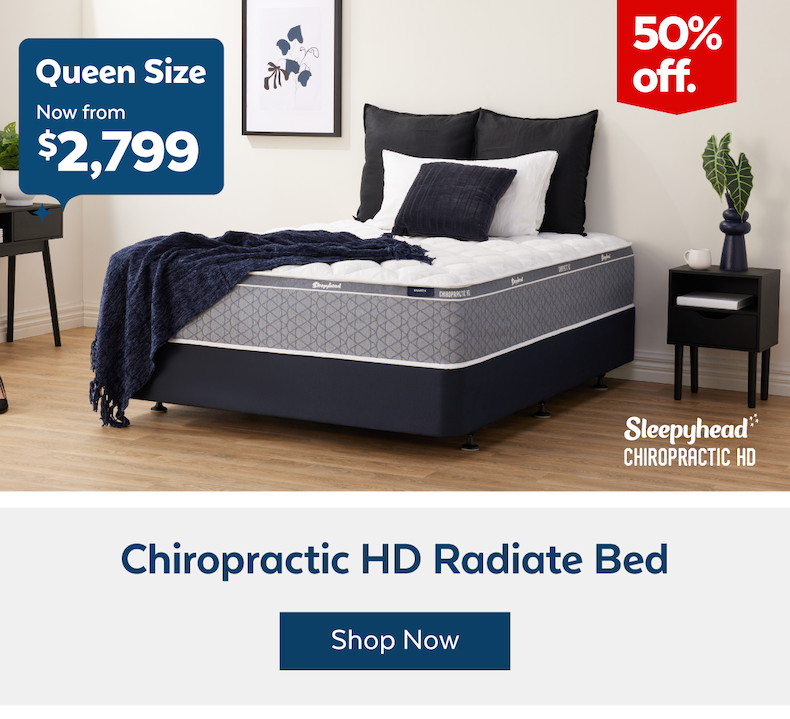 Sleepyhead Chiropractic HD Radiate Queen Bed