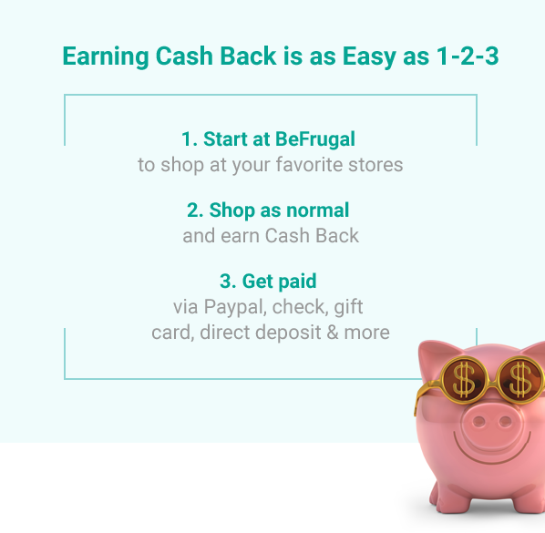 Earning Cash Back is as Easy as 1-2-3