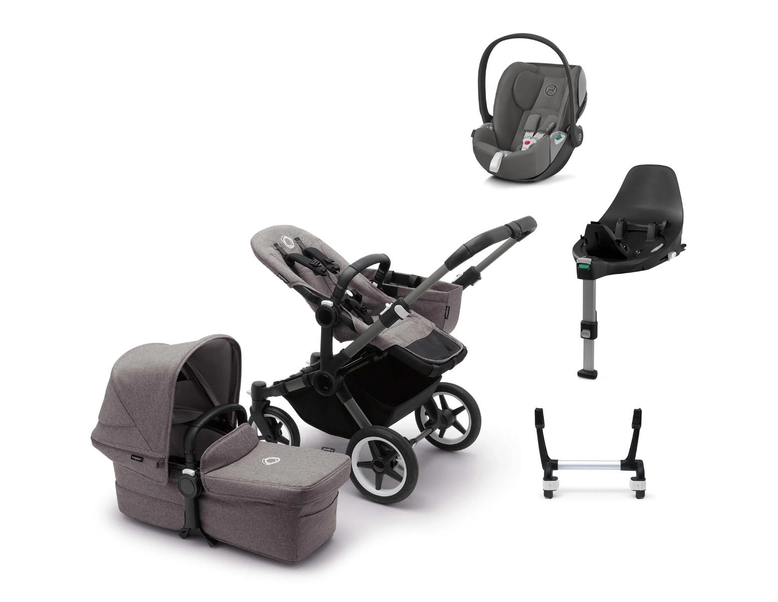 Donkey5 Mono Travel System with Cloud T Car Seat & Base