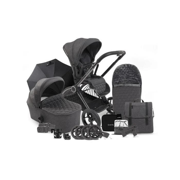 Peach 7 Designer Collection Cerium Travel System with Cocoon Car Seat  Base