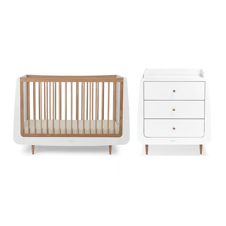 SnuzKot Skandi 2 Piece Nursery Furniture Set - Oak