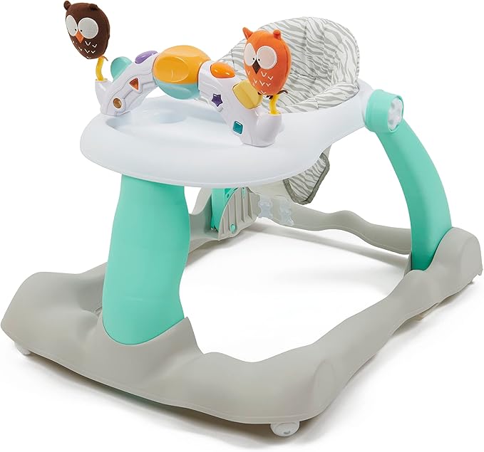 Babylo Owl Walker with Lights and Sounds (6 Months+) Aqua/White