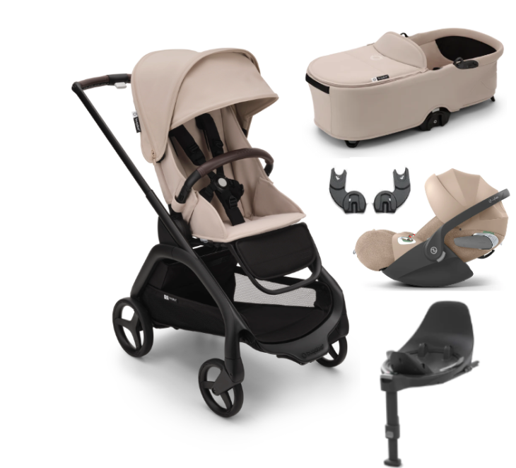 Dragonfly Lightweight Pushchair Travel System with Cybex Cloud T & Base