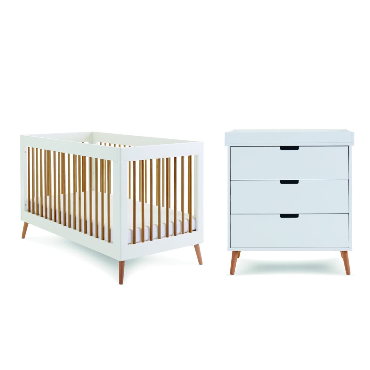 Maya 2 Piece Furniture Set  – White/Natural