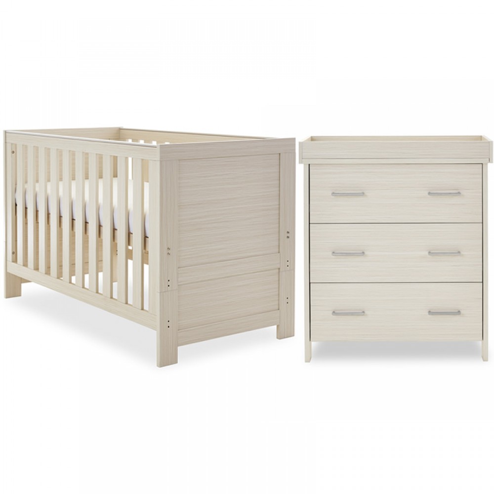 Nika 2 Piece Cot Bed Set - Oatmeal