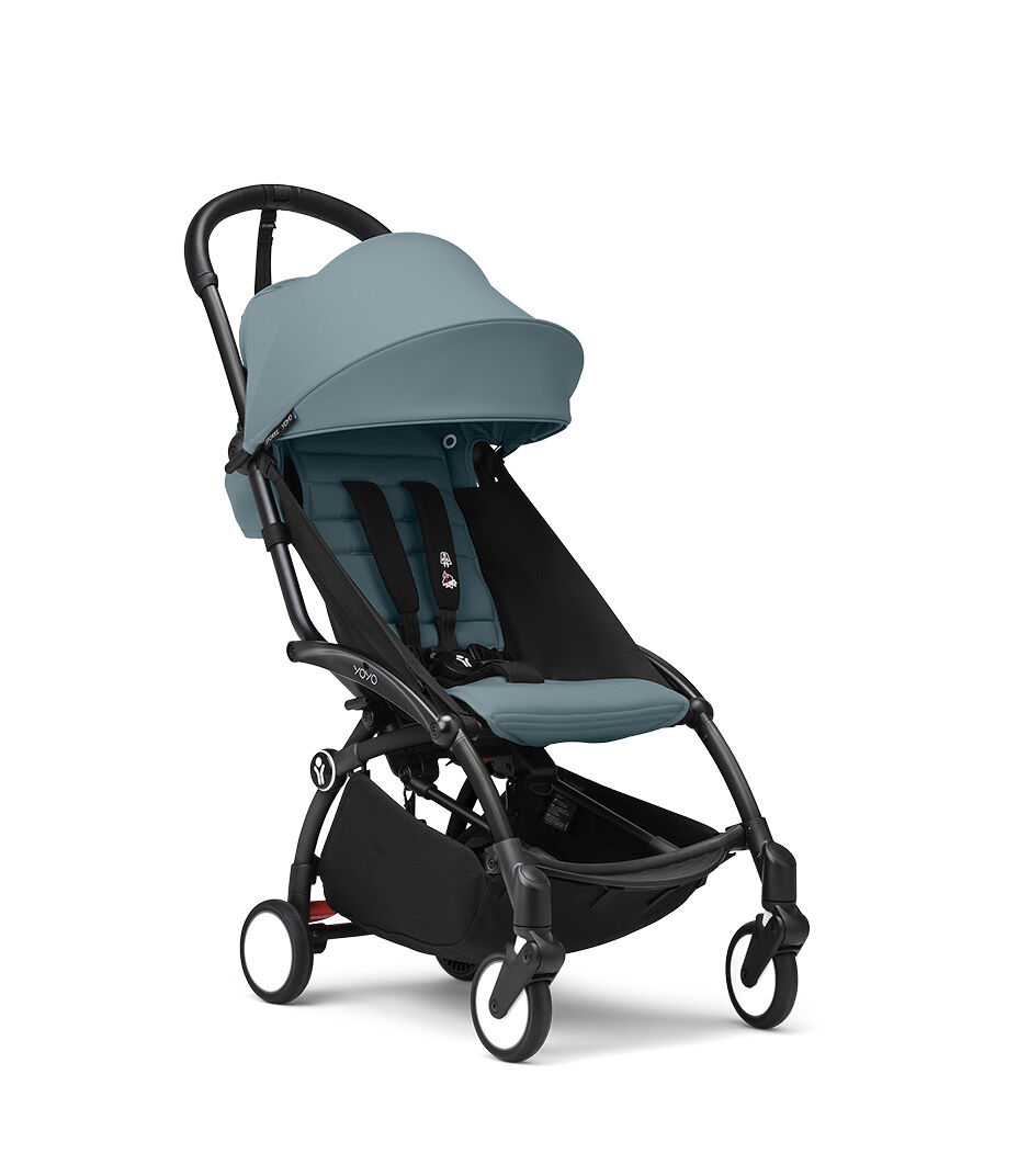 Stokke  YOYO³ Stroller from 6 Months Black with Aqua